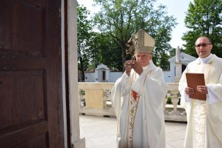 Przekazanie relikwii św. Jana Pawła II_klasztor Węgrów_25.07.2020